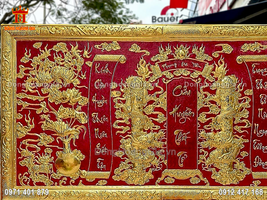 Bề mặt được mạ vàng 24K và phủ bóng 2K chống oxy hóa